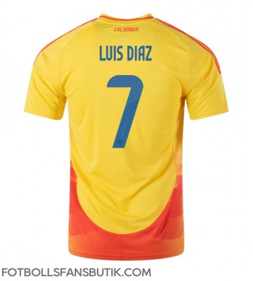 Colombia Luis Diaz #7 Replika Hemmatröja Copa America 2024 Kortärmad